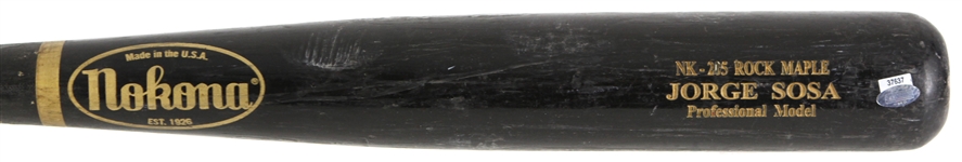 2007-08 Jorge Sosa New York Mets Nokona Professional Model Game Used Bat (MEARS LOA/Steiner)