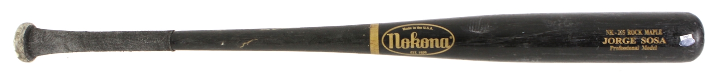 2007-08 Jorge Sosa New York Mets Nokona Professional Model Game Used Bat (MEARS LOA/Steiner)
