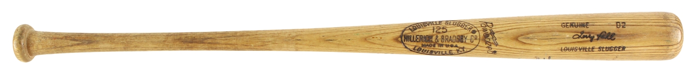 1977 Terry Puhl Houston Astros Signed H&B Louisville Slugger Professional Model Game Used Bat (MEARS LOA/JSA) Rookie Season  