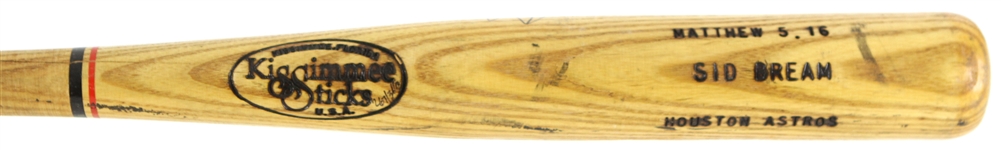 1994 Sid Bream Houston Astros Signed Kissimmee Sticks Professional Model Game Used Bat (MEARS LOA/JSA)