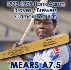 1973-75 Hank Aaron Braves/Brewers H&B Louisville Slugger Professional Model Game Used Bat (MEARS A7.5 & PSA/DNA GU8)