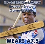 1973-75 Hank Aaron Braves/Brewers H&B Louisville Slugger Professional Model Game Used Bat (MEARS A7.5 & PSA/DNA GU8)