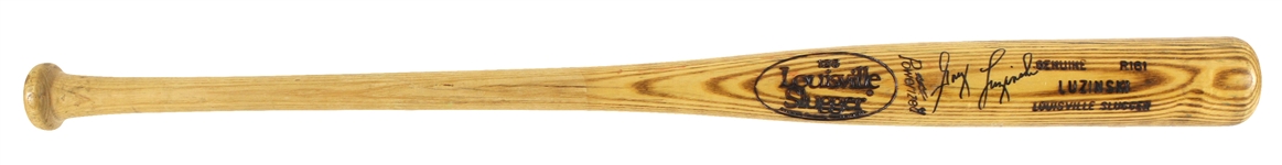 1983-84 Greg Luzinski Chicago White Sox Signed Louisville Slugger Professional Model Bat (MEARS LOA/JSA)