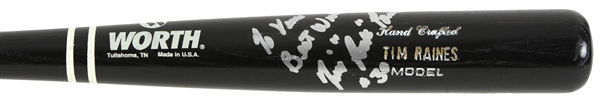 1992-95 Tim Raines Chicago White Sox Signed Worth Professional Model Bat (MEARS LOA/JSA)