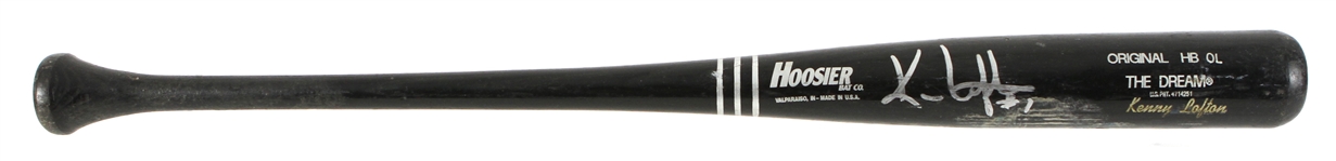 2002 Kenny Lofton Chicago White Sox Signed Hoosier Professional Model Game Used Bat (MEARS LOA/JSA)