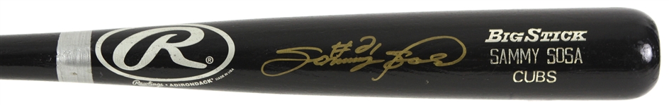 1998 Sammy Sosa Chicago Cubs Signed Rawlings Adirondack Professional Model Bat (MEARS LOA/JSA)