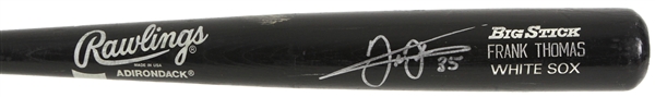 1996 Frank Thomas Chicago White Sox Signed Rawlings Adirondack Professional Model Game Used Bat (MEARS LOA/JSA)