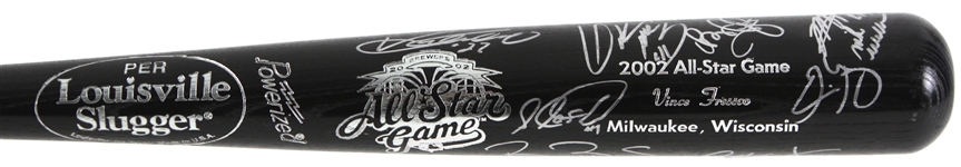 2002 National League All Stars Multi Signed Louisville Slugger Commemorative Bat w/ 18 Signatures Including Barry Bonds, Vladimir Guerrero, Ozzie Smith & More (JSA)