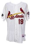 2007 Tyler Johnson St. Louis Cardinals Game Worn Home Jersey w/ 2006 World Series Champions Patch (MEARS LOA)