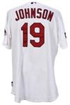 2007 Tyler Johnson St. Louis Cardinals Game Worn Home Jersey w/ 2006 World Series Champions Patch (MEARS LOA)