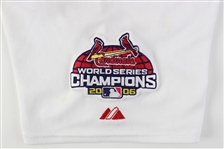2007 Tyler Johnson St. Louis Cardinals Game Worn Home Jersey w/ 2006 World Series Champions Patch (MEARS LOA)
