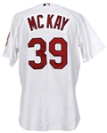 2005 Dave McKay St. Louis Cardinals Game Worn Home Jersey w/ Busch Stadium Final Season Patch (MEARS LOA)