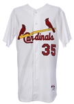 2011 Jake Westbrook St. Louis Cardinals Game Worn Home Jersey (MEARS LOA) World Series Season