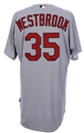 2011 Jake Westbrook St. Louis Cardinals Road Jersey (MEARS LOA/MLB Hologram) World Series Season