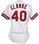 1990 Stan Clarke St. Louis Cardinals Spring Training Home Jersey w/ AAB Jr Memorial Patch (MEARS LOA)