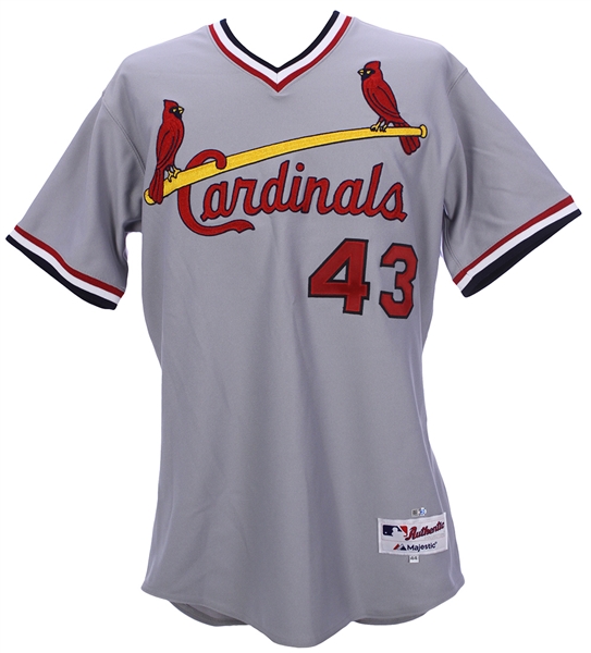 2014 Shane Robinson St. Louis Cardinals Turn Back The Clock Road Jersey (MEARS LOA/MLB Hologram)