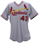 2014 Shane Robinson St. Louis Cardinals Turn Back The Clock Road Jersey (MEARS LOA/MLB Hologram)