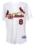 2011 Nick Punto St. Louis Cardinals Home Jersey (MEARS LOA/MLB Hologram) World Series Season