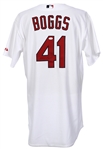 2010 Mitchell Boggs St. Louis Cardinals Signed Game Worn Home Jersey (MEARS LOA/*JSA*)