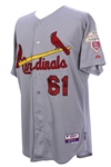 2012 Sam Freeman St. Louis Cardinals Signed Road Jersey w/ 2011 World Series Patch (MEARS LOA/*JSA*/MLB Hologram)