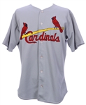 1998 Rene Lachemann St. Louis Cardinals Signed Game Worn Road Jersey (MEARS LOA/JSA)