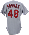 1997 Tony Fossas St. Louis Cardinals Signed Game Worn Road Jersey (MEARS LOA/JSA)