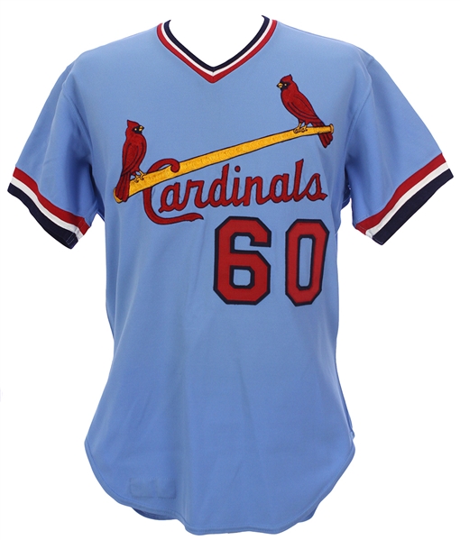 1981 Steve Busby St. Louis Cardinals Spring Training Road Jersey (MEARS LOA)