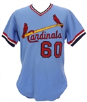 1981 Steve Busby St. Louis Cardinals Spring Training Road Jersey (MEARS LOA)