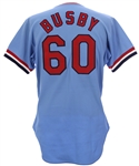 1981 Steve Busby St. Louis Cardinals Spring Training Road Jersey (MEARS LOA)
