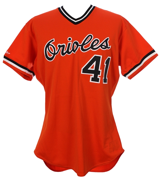 1988 Don Aase Baltimore Orioles Game Worn Alternate Jersey (MEARS LOA)
