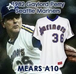1982 Gaylord Perry Seattle Mariners Game Worn Home Jersey (MEARS A10) 300 Win Season
