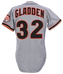 1984 Dan Gladden San Francisco Giants Game Worn Road Jersey w/ All Star Game Patch (MEARS LOA)