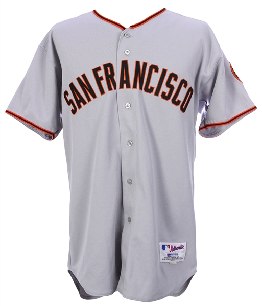 2004 Dave Righetti San Francisco Giants Game Worn Road Jersey (MEARS LOA/Team COA)