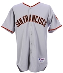 2004 Dave Righetti San Francisco Giants Game Worn Road Jersey (MEARS LOA/Team COA)