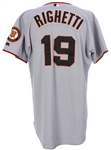 2004 Dave Righetti San Francisco Giants Game Worn Road Jersey (MEARS LOA/Team COA)