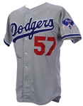 1983 Steve Howe Los Angeles Dodgers Signed Game Worn Road Jersey (MEARS LOA/JSA)
