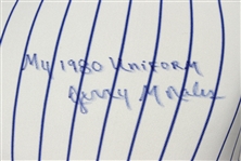 1980 Jerry Morales New York Mets Signed Game Worn Home Jersey (MEARS LOA/JSA)