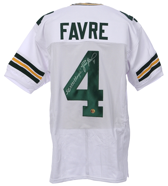 1997 Brett Favre Green Bay Packers Signed & Inscribed "SB XXXI Champs" Jersey (JSA)