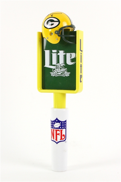 2000s Brett Favre Green Bay Packers Signed Miller Lite Beer Tapper (JSA)