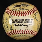 1981 Philadelphia Phillies Team Signed ONL Feeney Baseball w/ 21 Signatures Including Mike Schmidt, Steve Carlton, Pete Rose & More (JSA)