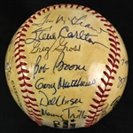 1981 Philadelphia Phillies Team Signed ONL Feeney Baseball w/ 21 Signatures Including Mike Schmidt, Steve Carlton, Pete Rose & More (JSA)