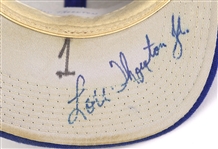 1990 Lou Thornton New York Mets Signed Game Worn Cap (MEARS LOA/JSA)