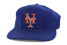 1990-91 Mark Carreon New York Mets Signed Game Worn Cap (MEARS LOA/JSA)