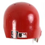 2004 Jermaine Clark Cincinnati Reds Game Worn Batting Helmet (MEARS LOA)