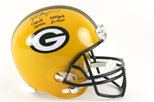 2010s Brett Favre Green Bay Packers Signed & Multi Inscribed Full Size Helmet (JSA)
