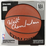 1997 Wilt Chamberlain Philadelphia Warriors Signed Basketball (JSA)
