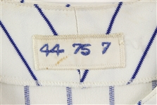 1975 Ed Kranepool New York Mets Signed Game Worn Home Jersey (MEARS A9/JSA)