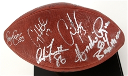 1997 Green Bay Packers Multi Signed Super Bowl XXXI Football w/ 13 Signatures Including Reggie White, Desmond Howard, Andre Rison & More Plus Commemorative Coin & Cap (JSA)