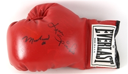 1990s Muhammad Ali Leon Spinks World Heavyweight Champions Dual Signed Everlast Boxing Glove (JSA)