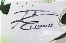 2016 (January 17) Russell Wilson Seattle Seahawks Signed Playoff Game Worn Under Armour Cleats (MEARS LOA/JSA)